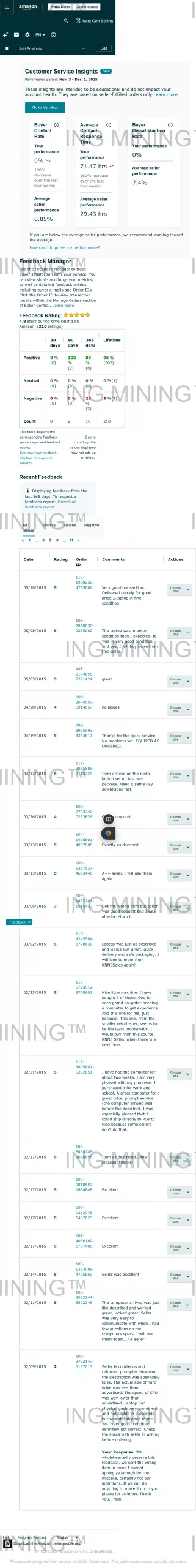 Verified purchase review of ING Mining Bitcoin miner on Amazon