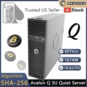 Avalon Q 90T – 90TH/s Bitcoin Miner