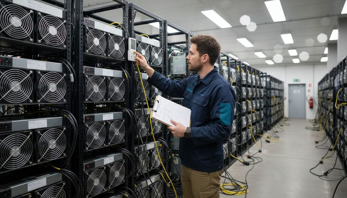 Operator monitoring ASIC miners and metrics
