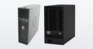 A Canaan Avalon Q 90T home Bitcoin miner and an IceRiver KS7 Lite Kaspa miner.